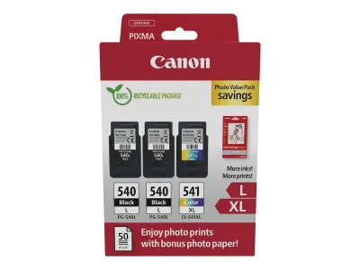 Canon PG-540L x2/CL-541XL Photo Paper Value Pack