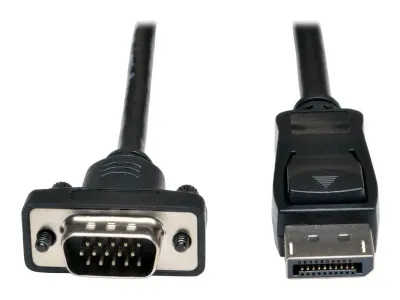Eaton Tripp Lite Series DisplayPort 1.2 to VGA Active Adapter Cable (DP with Latches to HD15 M/M), 6 ft. (1.8 m)