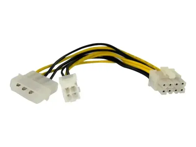 StarTech .com Adaptateur d’alimentation EPS 15 cm 4 broches vers 8 broches avec LP4