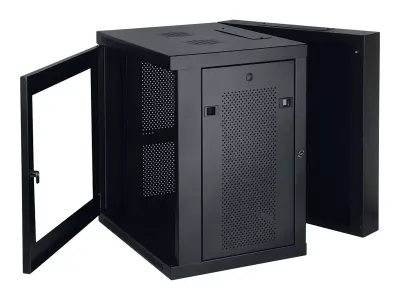 Eaton Tripp Lite Series 12U Wall Mount Rack Enclosure Server Cabinet Hinged Swinging Acrylic Window