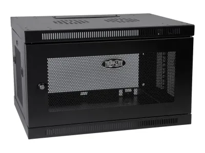 Eaton Tripp Lite Series SmartRack 6U Low-Profile Switch-Depth Wall-Mount Rack Enclosure Cabinet
