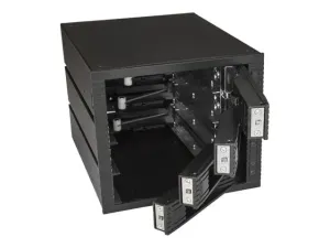 StarTech .com Backplane à 4 baies pour disques durs SATA/SAS de 3,5" pour 3 baies de 5,25" - miniature 5
