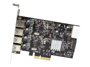 Startech Carte PCIe 4 Ports USB 3.2 Gen 2 10Gbps - miniature 3