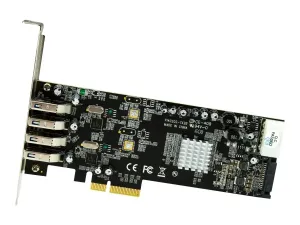 Startech Carte contrôleur PCIe à 4 ports USB 3.0 avec 2 voies dédiées