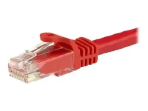 StarTech .com 7.5m CAT6 Ethernet Cable, 10 Gigabit Snagless RJ45 650MHz 100W PoE Patch Cord, CAT 6 10GbE UTP Network Cable w/Strain Relief, Red, Wiring is UL Certified/TIA - miniature 1