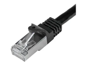 Startech 3m CAT6 Ethernet Cable, 10 Gigabit Shielded Snagless RJ45 100W PoE Patch Cord, CAT 6 10GbE SFTP Network Cable w/Strain Relief, Black, Wiring is UL Certified/TIA - miniature 5