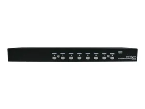 StarTech.com Switch KVM USB VGA 8 ports à montage en rack 1U avec OSD