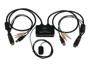 StarTech .com Switch KVM USB HDMI à 2 ports - miniature 1