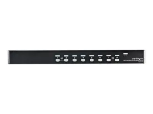 StarTech.com 8 Port 1U Rackmount USB KVM Switch Kit with OSD and Cables