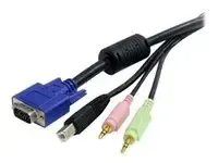 StarTech .com Câble pour switch KVM VGA avec USB, audio stéréo et microphone 3,5 mm - miniature 4