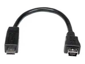 StarTech .com Cable adaptateur Micro USB vers Mini USB de 15 cm - miniature 1