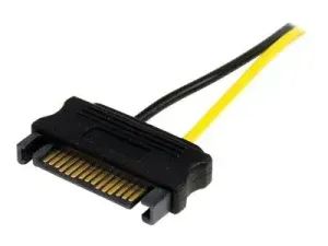 StarTech .com Câble adaptateur d'alimentation SATA vers carte vidéo PCI Express 8 broches de 15 cm - miniature 3