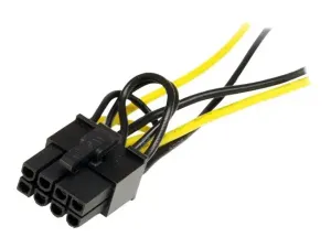 StarTech .com Câble adaptateur d'alimentation SATA vers carte vidéo PCI Express 8 broches de 15 cm - miniature 5