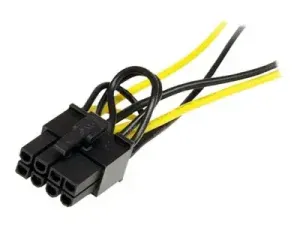 StarTech .com Câble adaptateur d'alimentation SATA vers carte vidéo PCI Express 8 broches de 15 cm - miniature 4