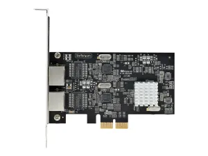 Startech Carte Réseau PCIe à 2 Ports 2,5 Gbps NBASE-T, Intel I225-V