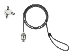 Compulocks Câble de verrouillage à clé de sécurité T-bar noir, clés identiques