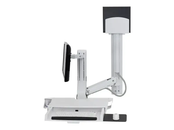 Ergotron SV Combo System with Worksurface & Pan, Medium CPU Holder