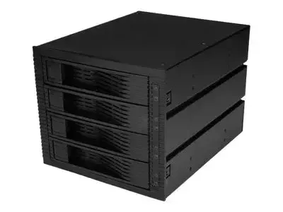 StarTech.com Backplane à 4 baies pour disques durs SATA/SAS de 3,5" pour 3 baies de 5,25"