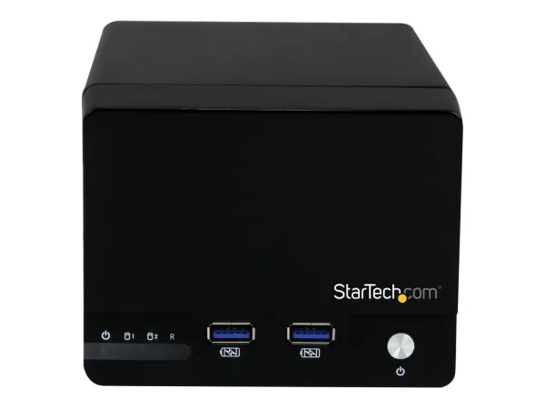 StarTech.com Boîtier RAID USB 3.0 pour 2 disques durs / HDD SATA III de 3,5 pouces avec UASP et hub / concentrateur USB à charge rapide