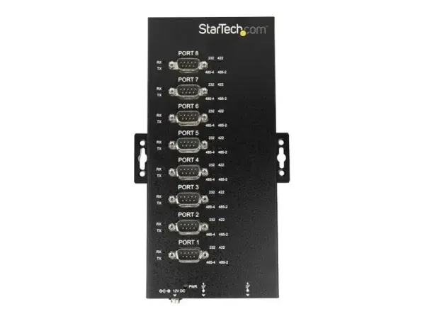 Startech Hub industriel USB vers série RS232 / RS422 / RS485 à 8 ports avec protection électrostatique (ESD) 15 kV
