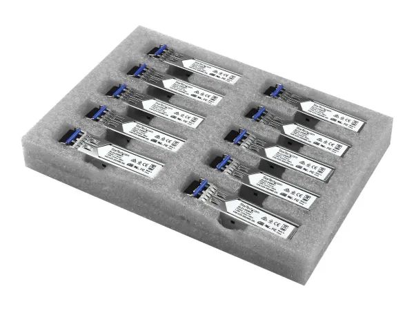 StarTech.com Paquet de 10 modules de transceiver SFP à fibre optique Gigabit