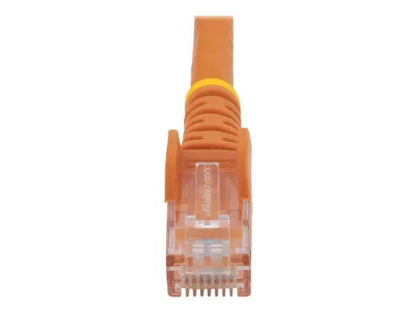 StarTech.com 50cm CAT6 Ethernet Cable, 10 Gigabit Snagless RJ45 650MHz 100W PoE Patch Cord, CAT 6 10GbE UTP Network Cable w/Strain Relief, Orange, Wiring is UL Certified/TIA