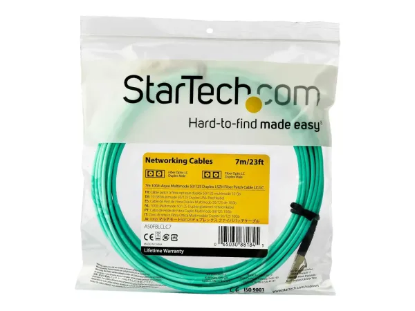 StarTech.com Câble Fibre Optique Multimode de 7m LC/UPC vers LC/UPC OM3