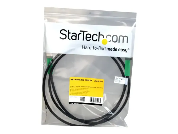 StarTech.com Câble réseau passif QSFP+ 40 Gigabit Ethernet à connexion directe twinax en cuivre de 2m