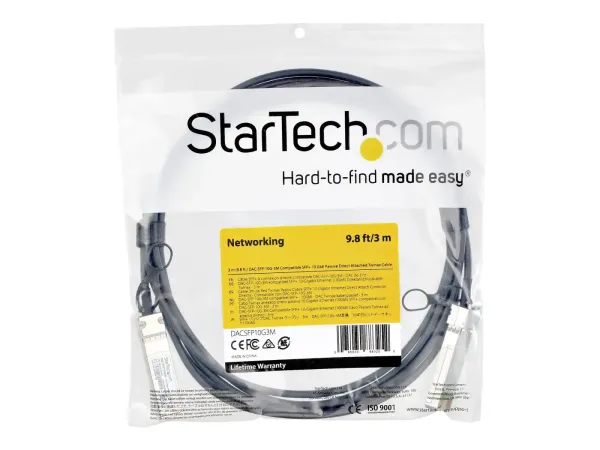 StarTech.com Cable Twinax a fixation directe SFP+ compatible Dell EMC DAC