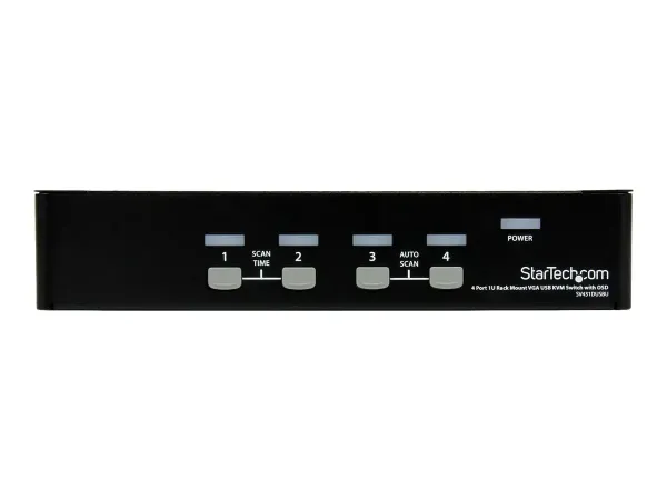 StarTech.com Commutateur KVM 4 Ports VGA USB, Montage en Rack et OSD