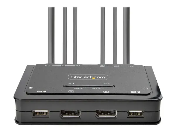 StarTech.com Switch KVM à 2 Ports avec Câble DisplayPort 4K60/USB