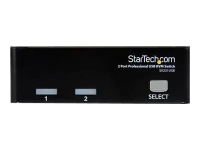 StarTech.com Switch KVM USB VGA professionnel à 2 ports avec câbles