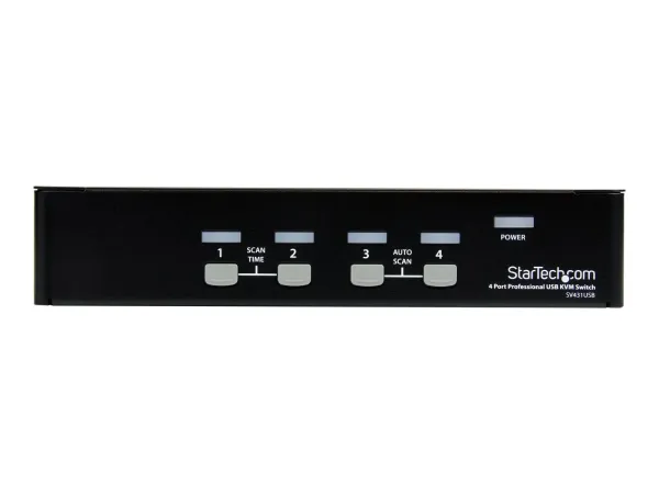 StarTech.com Commutateur KVM 4 Ports VGA USB, Montage en Rack