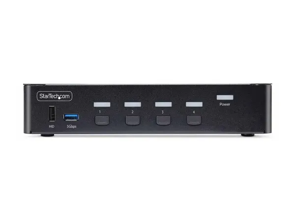 StarTech.com Switch KVM DisplayPort 4 Ports, 8K 60Hz, DP 1.4, 6 Ports USB