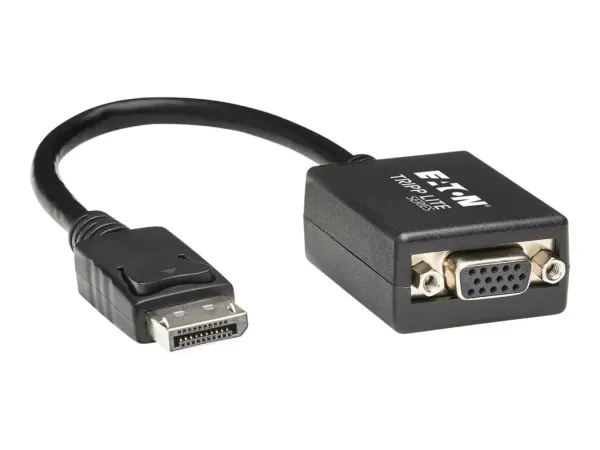 Eaton Tripp Lite Series 6in DisplayPort to VGA Adapter Active Converter DP to VGA M/F 6"