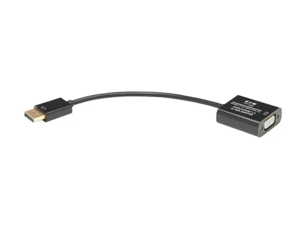 Eaton Tripp Lite Series 6in DisplayPort to VGA Adapter Active Converter DP to VGA M/F DPort 1.2 6"