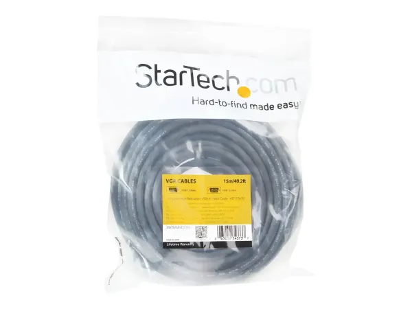 StarTech Câble VGA coaxial de 15 m HD15 pour écran haute résolution