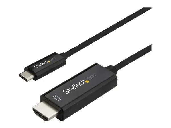 StarTech.com 10ft (3m) USB C to HDMI Cable, 4K 60Hz USB Type C to HDMI 2.0 Video Adapter Cable, Thunderbolt 3 Compatible, Laptop to HDMI Monitor/Display, DP 1.2 Alt Mode HBR2 Cable, Black