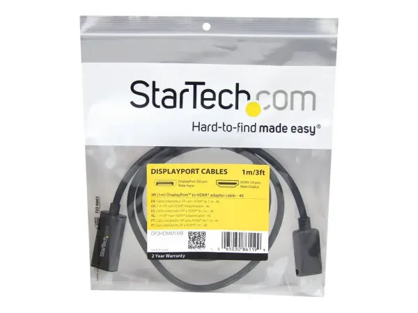StarTech.com Câble adaptateur DisplayPort vers HDMI de 1 m