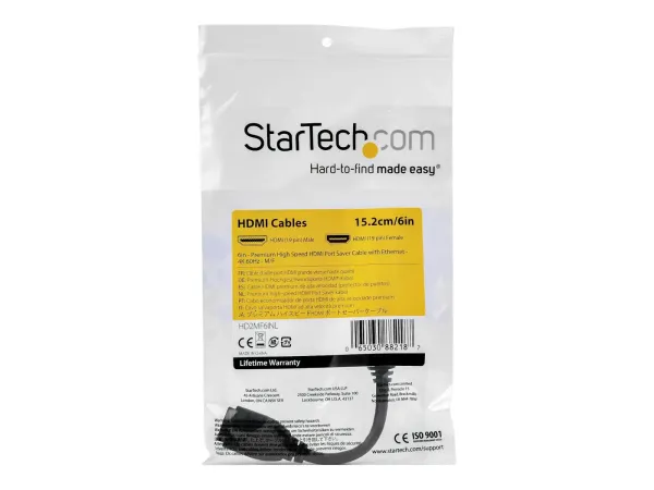 StarTech.com Câble d'extension HDMI® mâle à femelle | Connecteur de préhension | HDR | Garantie à vie