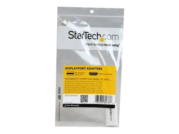 StarTech.com Adaptateur / Convertisseur actif Mini DisplayPort 1.2 vers HDMI 4K pour MacBook Pro / MacBook Air Mini DP