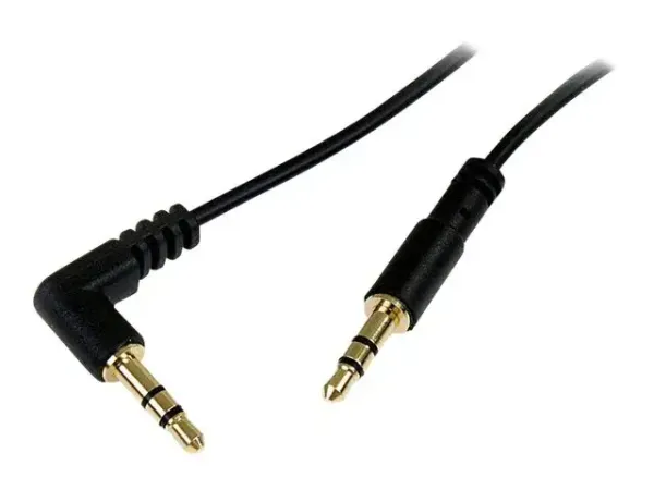 StarTech.com Câble audio stéréo Slim 3,5 mm à angle droit de 30 cm