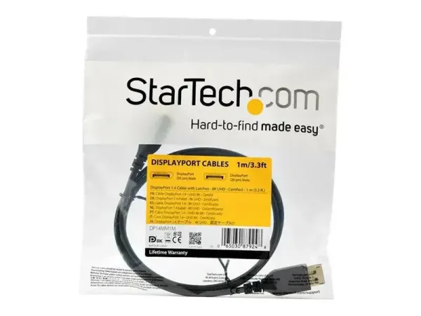 StarTech.com Câble Certifié VESA DisplayPort 1.4 1 m