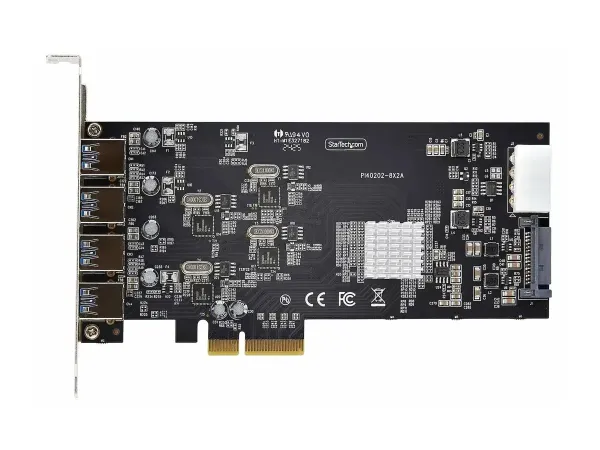 Startech 4-Port USB-A PCIe Card, USB 3.2 5Gbps, 4x USB Controllers