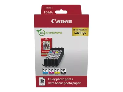 Canon CLI-581 C/M/Y/BK Photo Value Pack