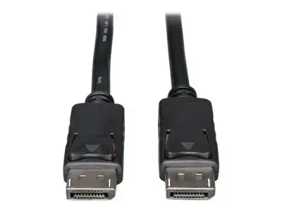 Eaton Tripp Lite Series DisplayPort Cable with Latching Connectors, 4K 60 Hz (M/M), Black, 15 ft. (4.57 m)