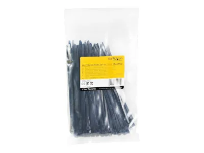 StarTech .com Colliers de Serrage 15 cm Noirs 100pcs