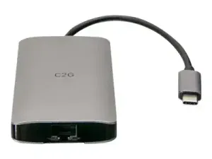 C2G USB-C® Mini Dock with HDMI, 2x USB-A, Ethernet, SD Card Reader, and USB-C Power Delivery up to 100W - miniature 1