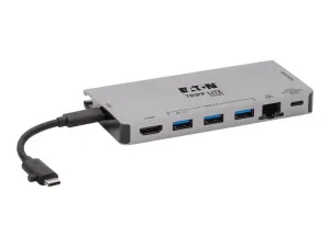 Eaton Tripp Lite Series USB C Docking Station USB Hub 4k w/ HDMI, Gbe Gigabit Ethernet, SD Card Reader, PD Charging - miniature 5