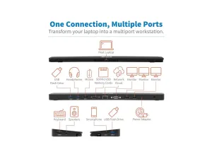 Eaton Tripp Lite Series Triple-Monitor USB C Dock USB C Docking Station with 4K HDMI & DisplayPort, VGA - miniature 2